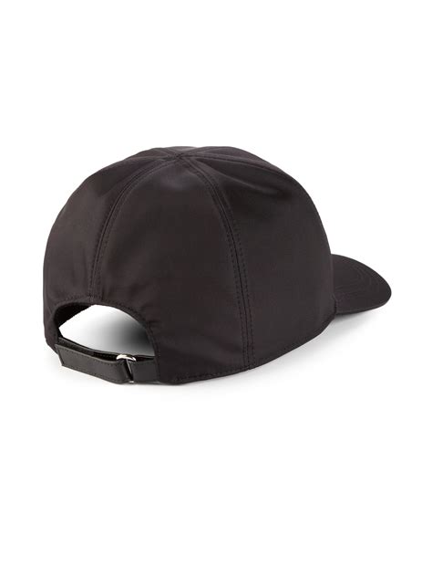 prada leather strap hat